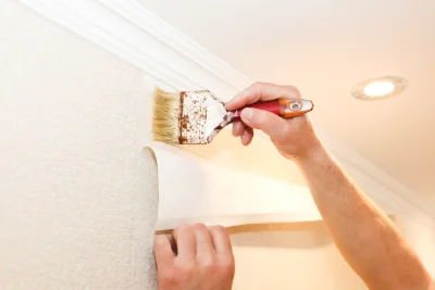 Pose de papier peint à Fougerolles-du-Plessis — revêtements muraux et toiles de verre
